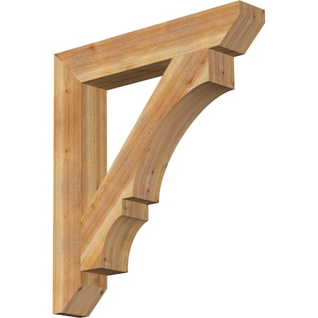 Ekena Millwork Balboa Slat Rough Sawn Bracket, Western Red Cedar, 6"W x 38"D x 42"H BKT06X38X42BOA06RWR